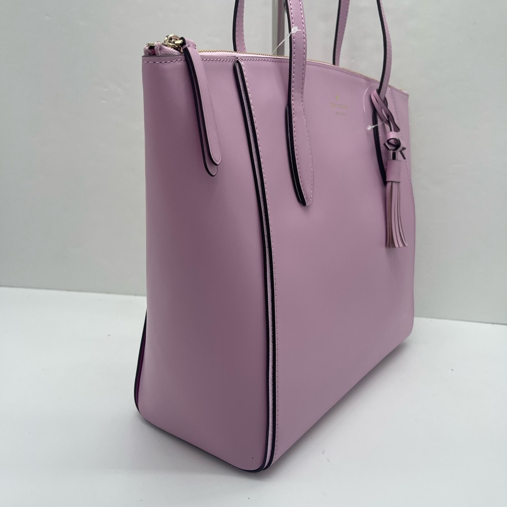 KATE SPADE KALI Quartz Pink Lg Top Zip Shoulder Tote Handbag 
Quartz Pink
NWT - Picture 4 of 16